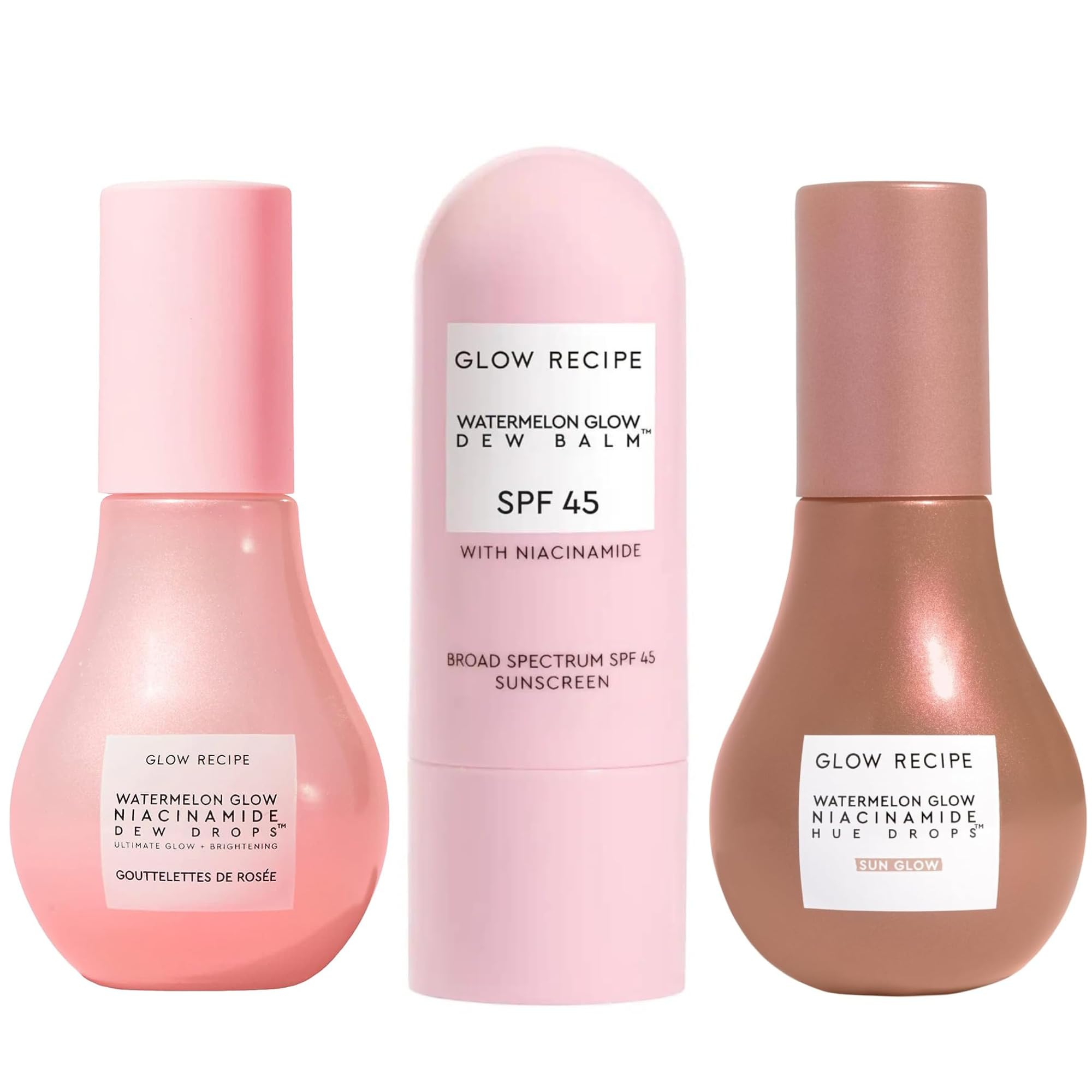 Glow Recipe Watermelon Daytime Trio - Watermelon Glow SPF Dew - Product Imagery