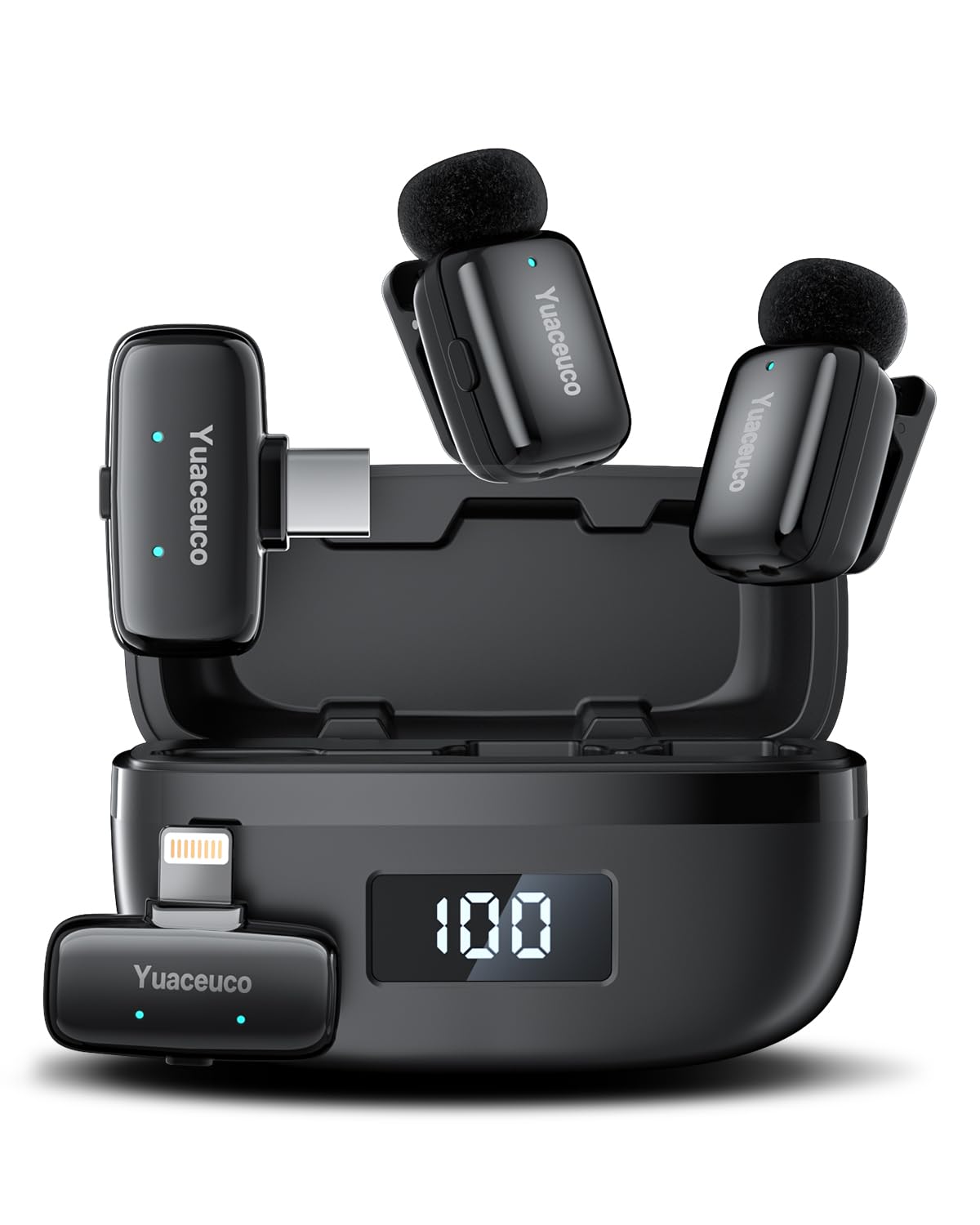 Yuaceuco Mini Wireless Lavalier Microphone for Content Creators – product photo (Wireless Lavalier Microphones)