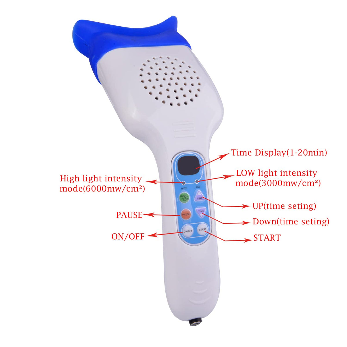 Professional Handheld LED Blue Light Teeth Whitening - Kurtvenid Official Imagery - 4