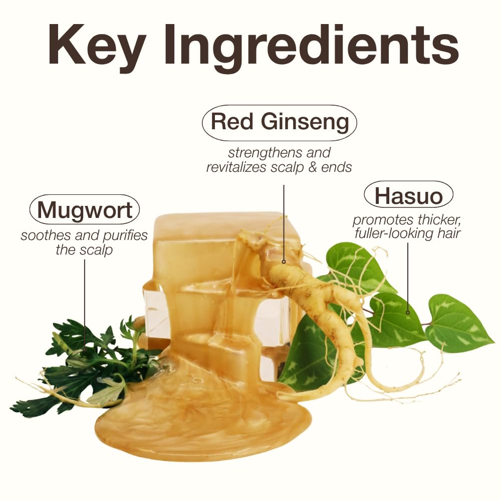 Naisture Red Ginseng 3X Golden Shampoo in a 730ml bottle, a topical hair regrowth treatment with red ginseng extract.