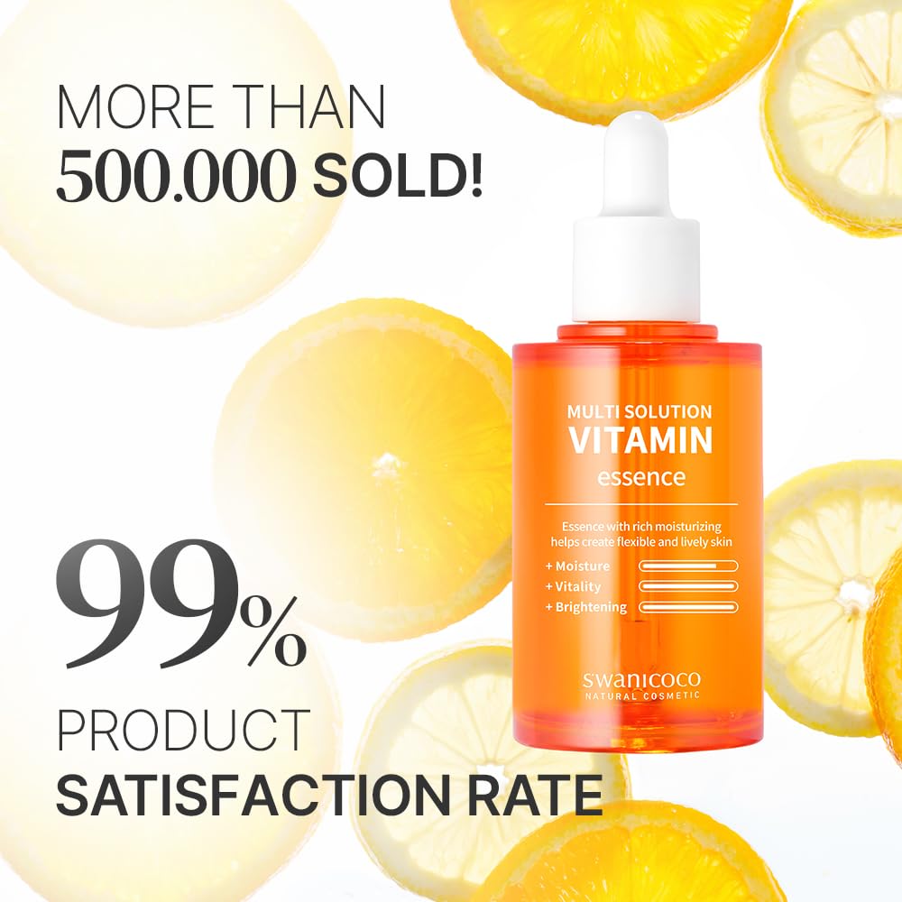 SWANICOCO Pregnancy Safe Skincare Brightening Duo (Instagram Viral Product) Multi Solution Vitamin Essence & Fermentatio