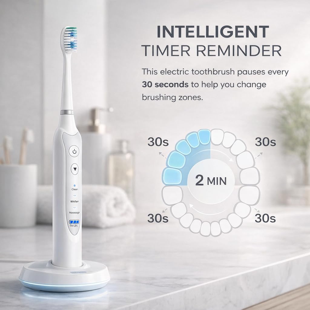 Sonic Electric Toothbrush for Adults - NetGen Official Imagery - 5