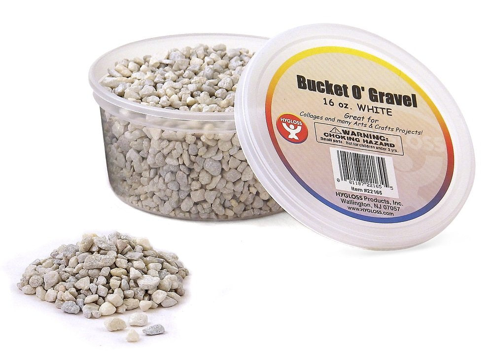 Hygloss Products Craft Rocks, Mini Stones for Art Projects - Bag O' Gravel, Blue, 5 lb – product photo (Pebbles)
