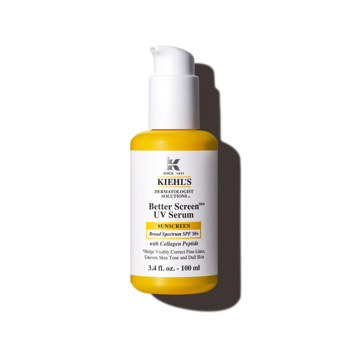 Kiehl's - Better Screen UV Serum SPF 50+ Facial Sunscreen, Collagen Peptide | Facial Sunscreen for Shielding UVA & UVB -