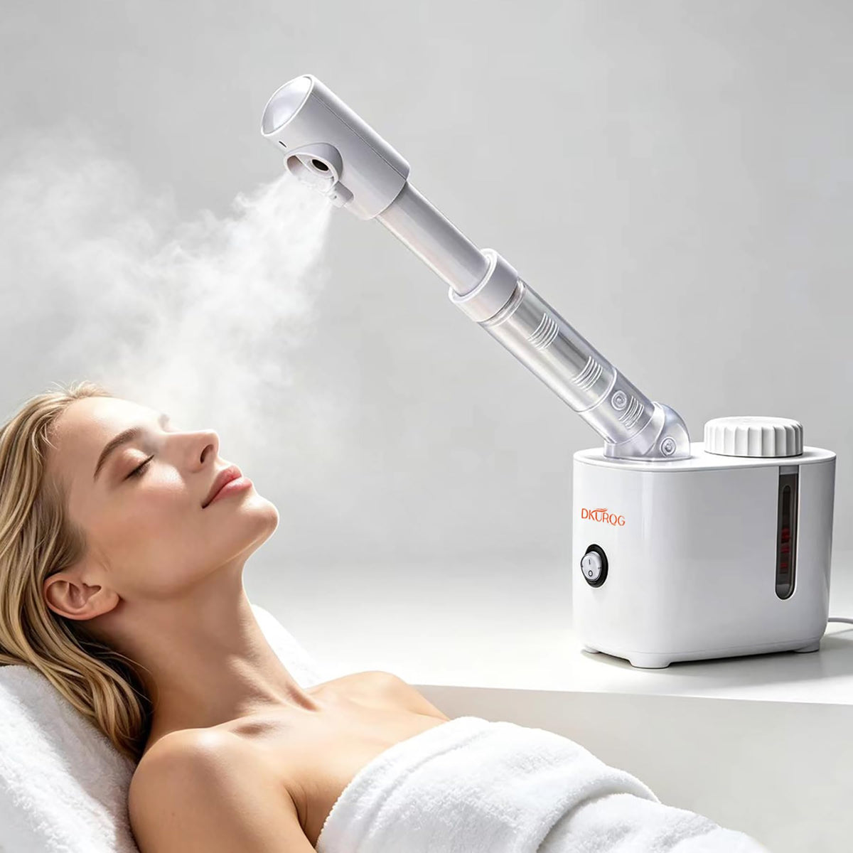 DKURQG Facial Steamer, Nano Ionic Face Steamer with Extendable 360° Arm – product photo (Facial Steamers)
