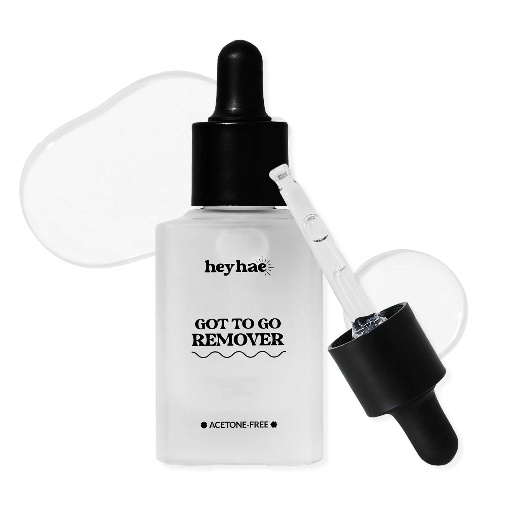 Heyhae Semi Cured Gel Nail Strip Remover, Acetone Free Formula, 1.01 fl.oz