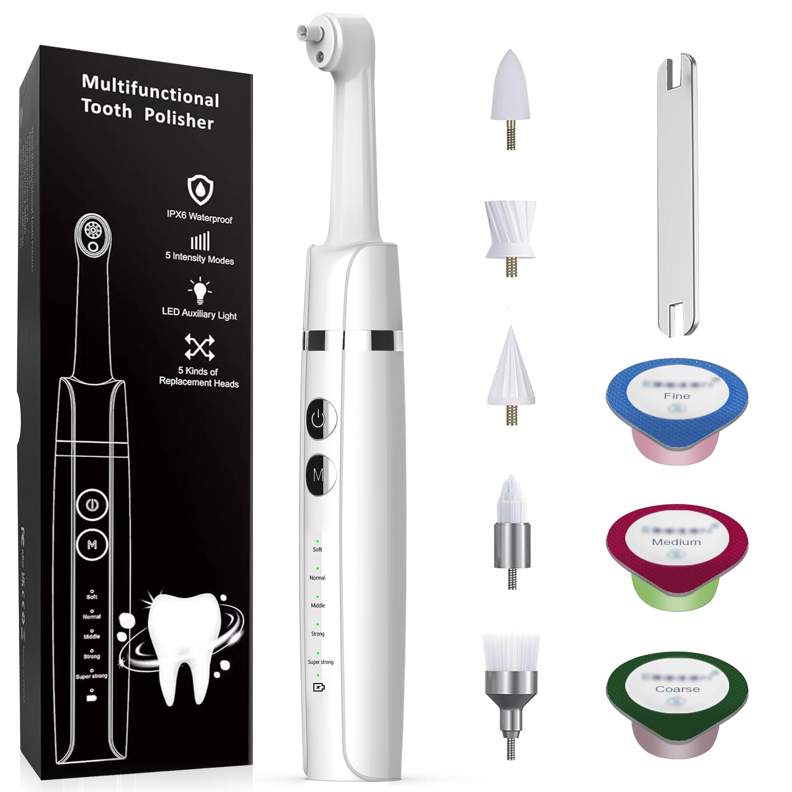 Tooth Polisher,Teeth Polishing Kit for Daily Cleaning,Polishing - Product Imagery