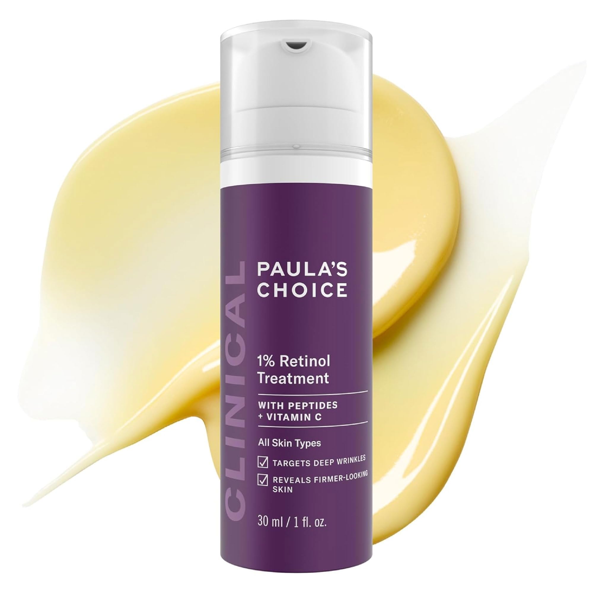 Paula's Choice CLINICAL 1% Retinol Face Treatment with Peptides - Product Imagery