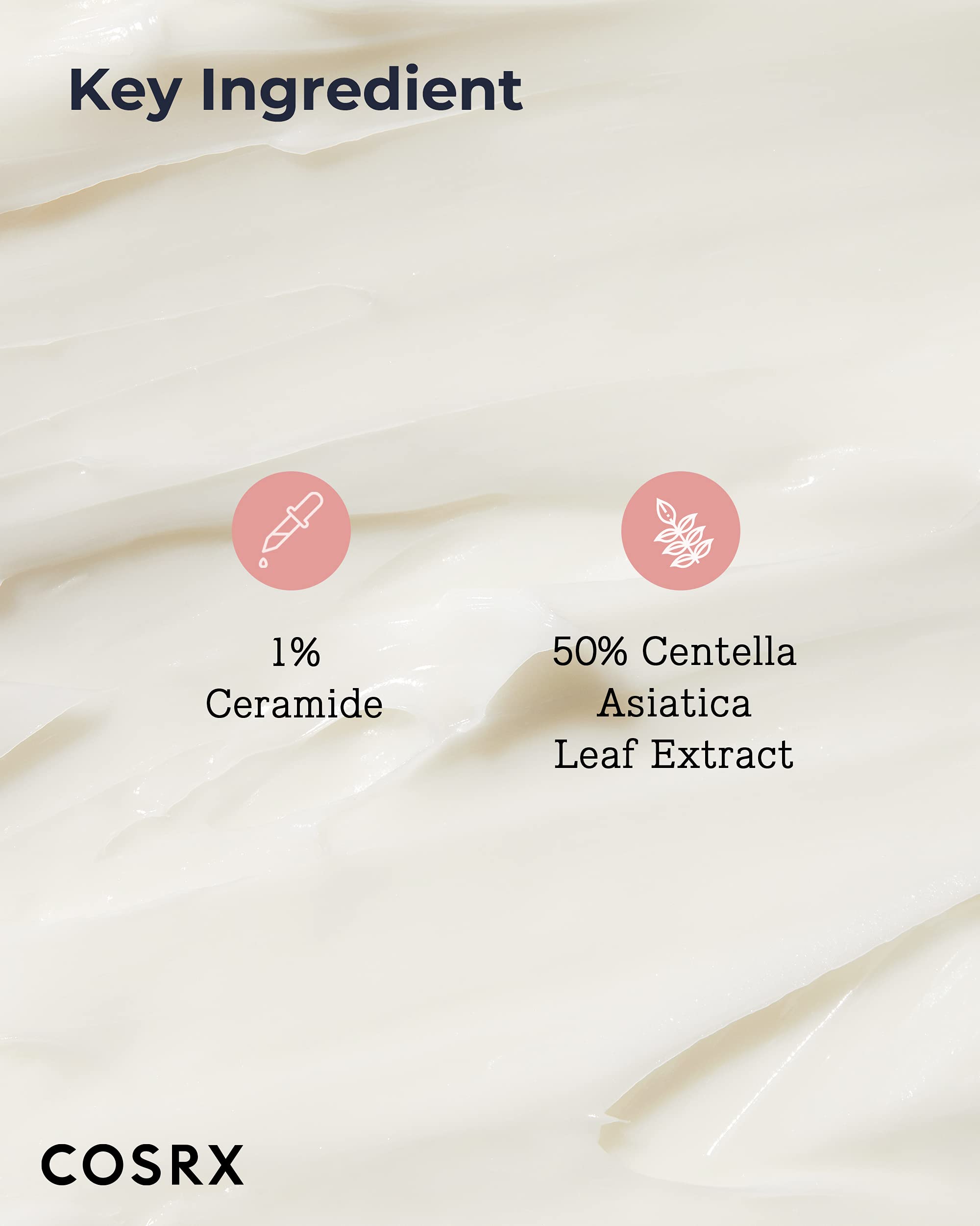 COSRX Balancium Comfort Ceramide Cream with Centella Asiatica, 2.82 oz, a skincare moisturizer for soothing and hydrating skin.