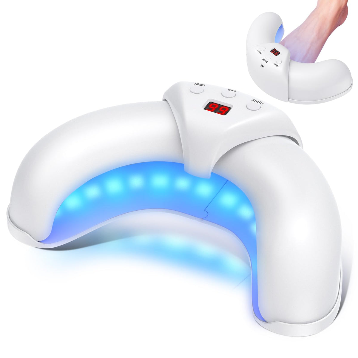 STLLEE Nail Care Light for Dull, Thick Fingernails & Toenails, Plug-in White – product photo (Foot &amp; Nail Care)