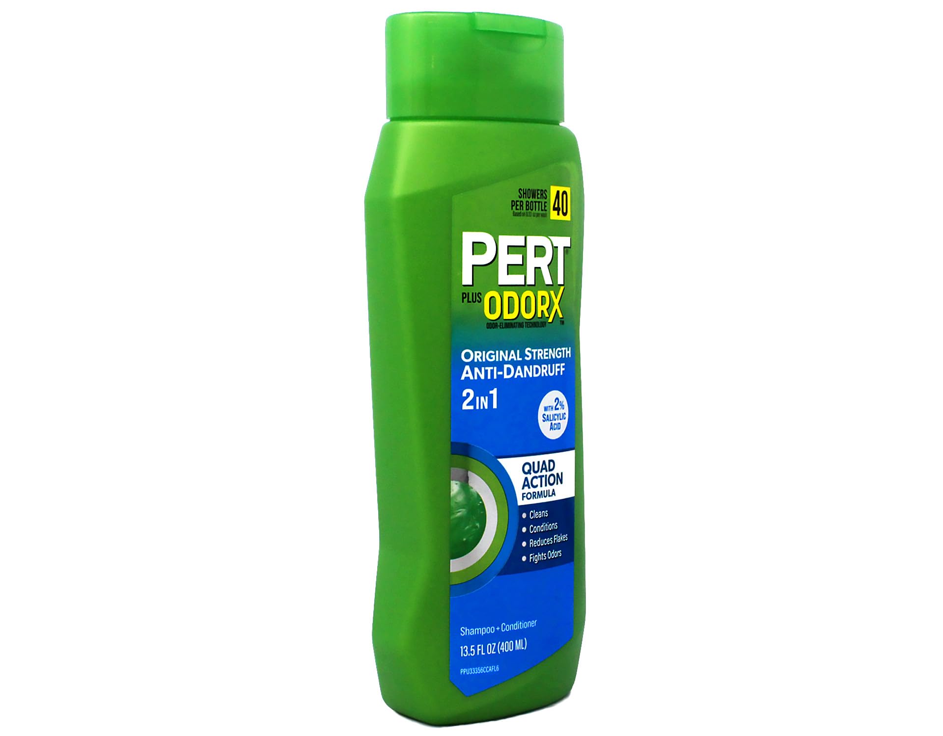 PERT 2 IN 1 Shampoo and Conditioner, Anti-Dandruff, 13.5 Fl. Oz (Pack of 6)