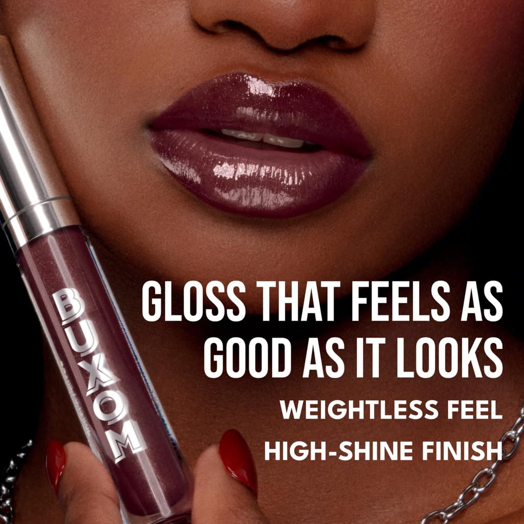 BUXOM Full-On Plumping Lip Polish Gloss, 0.15 oz | High-Shine Shimmer Finish, Non-Sticky Feel, Nourishes, Moisturizes & 
