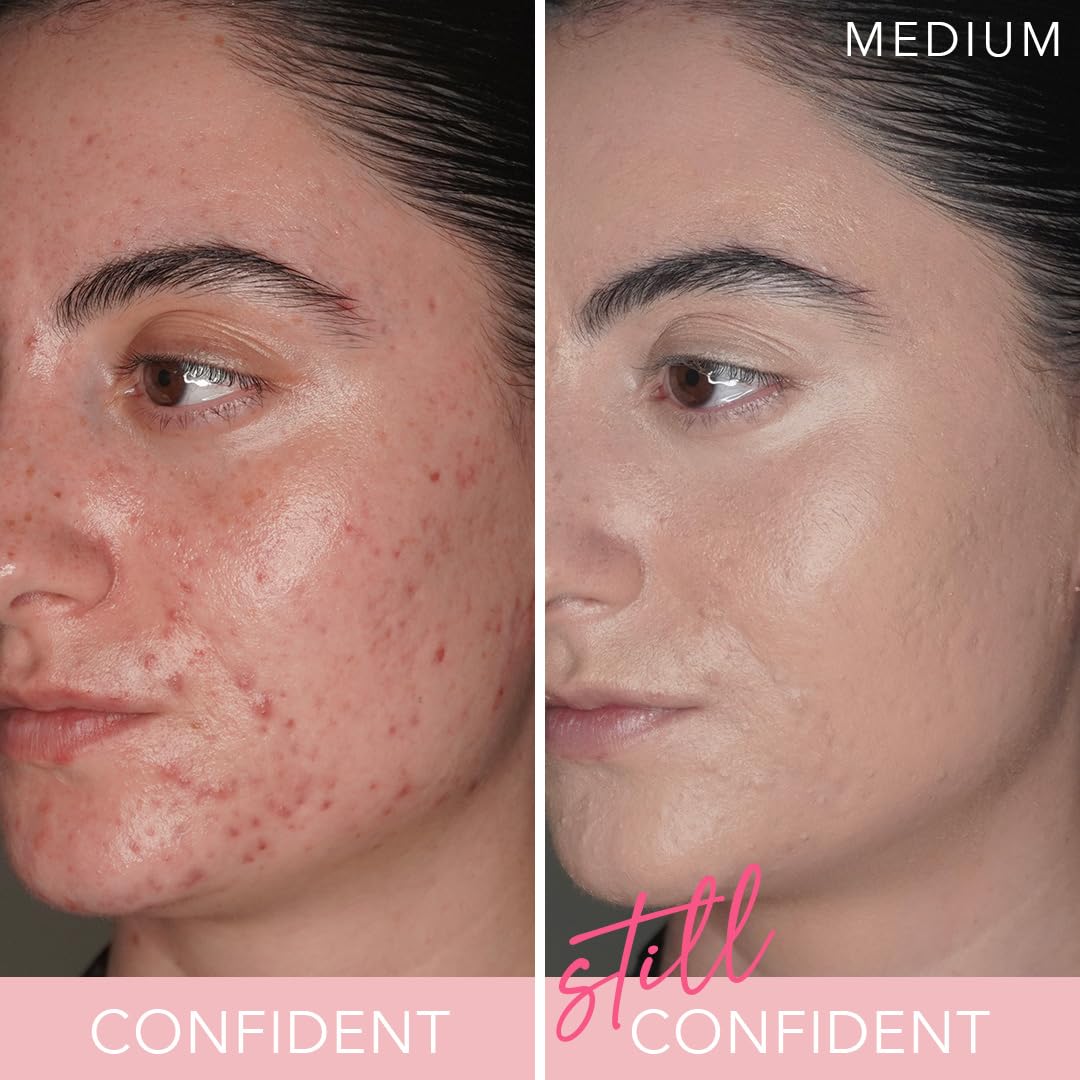 DOLL 10 T.C.E This Covers Everything Super Coverage Serum Makeup with Peptides (Fair, One Size) – back view and specific