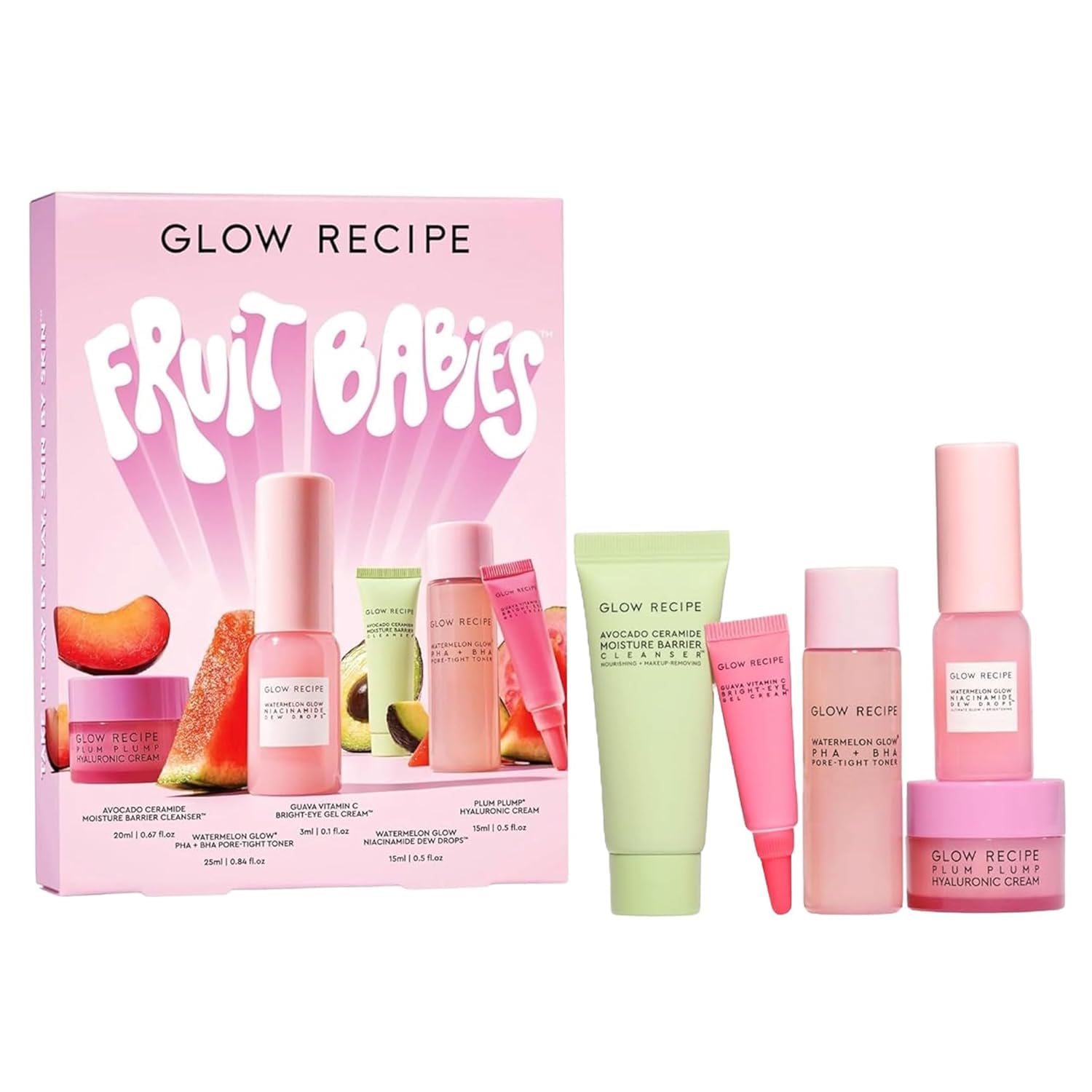 Glow Recipe Fruit Babies Skincare Kit - Gift Set with Ceramide - Product Imagery