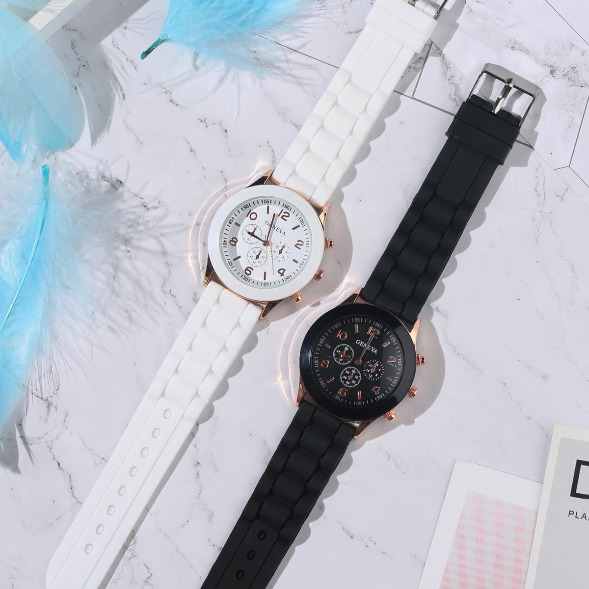 CdyBox Wholesale 10 Assorted Women Men Silicone Casual Watch Quartz Wristwatch Candy Color – full view