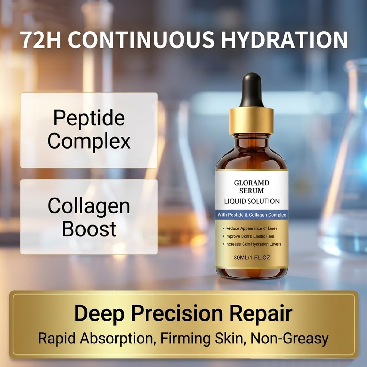 Gloramd Serum 2-Pack Gloramd Face Lifting Serum, Peptide & Collagen Anti-Aging Facial Serum, Hydrating & Firming Essence