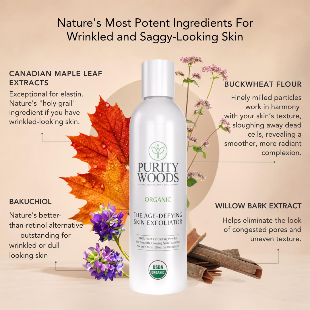 Organic Exfoliating Powder for Face Water Activated Anti - Purity Woods Official Imagery - 4