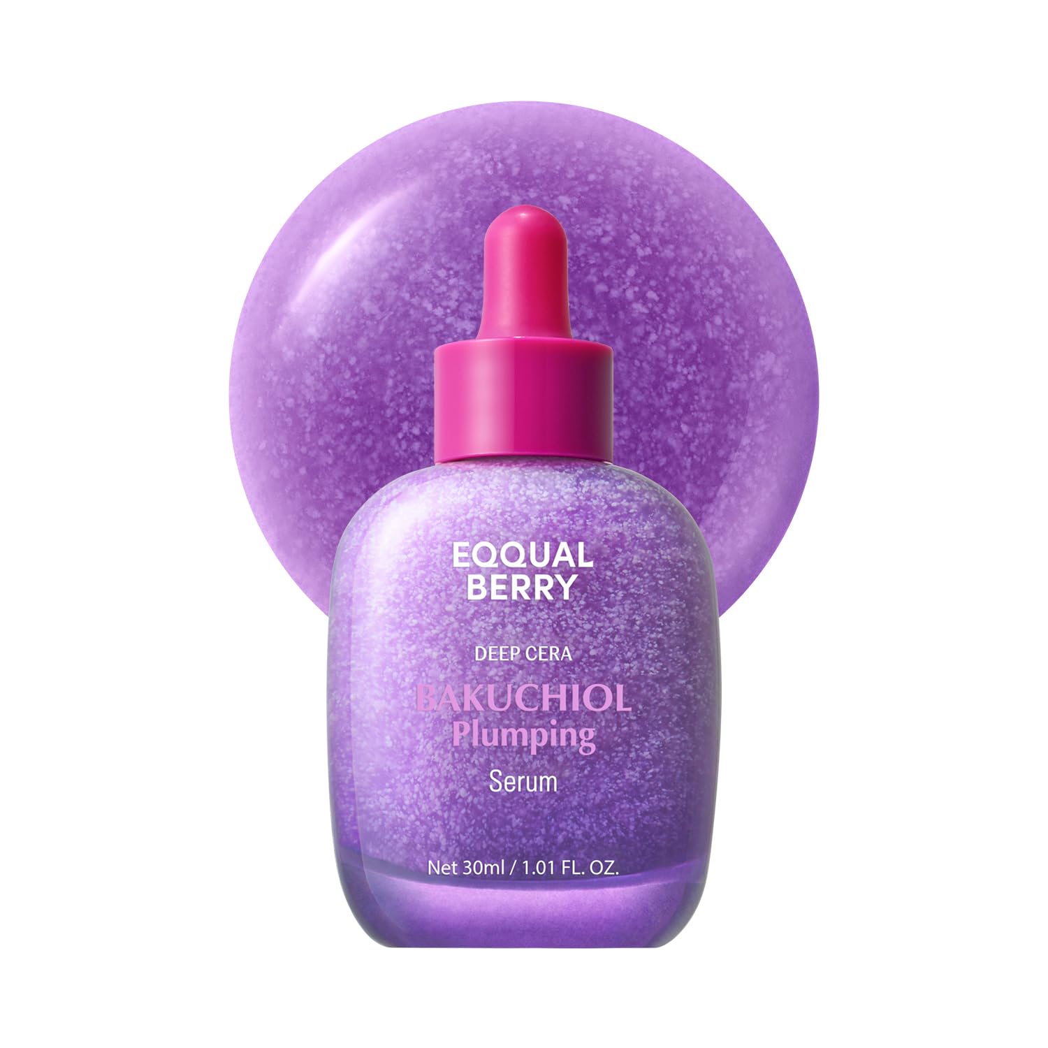 EQQUALBERRY Bakuchiol Plumping Face Serum - Retinol Natural - Product Imagery