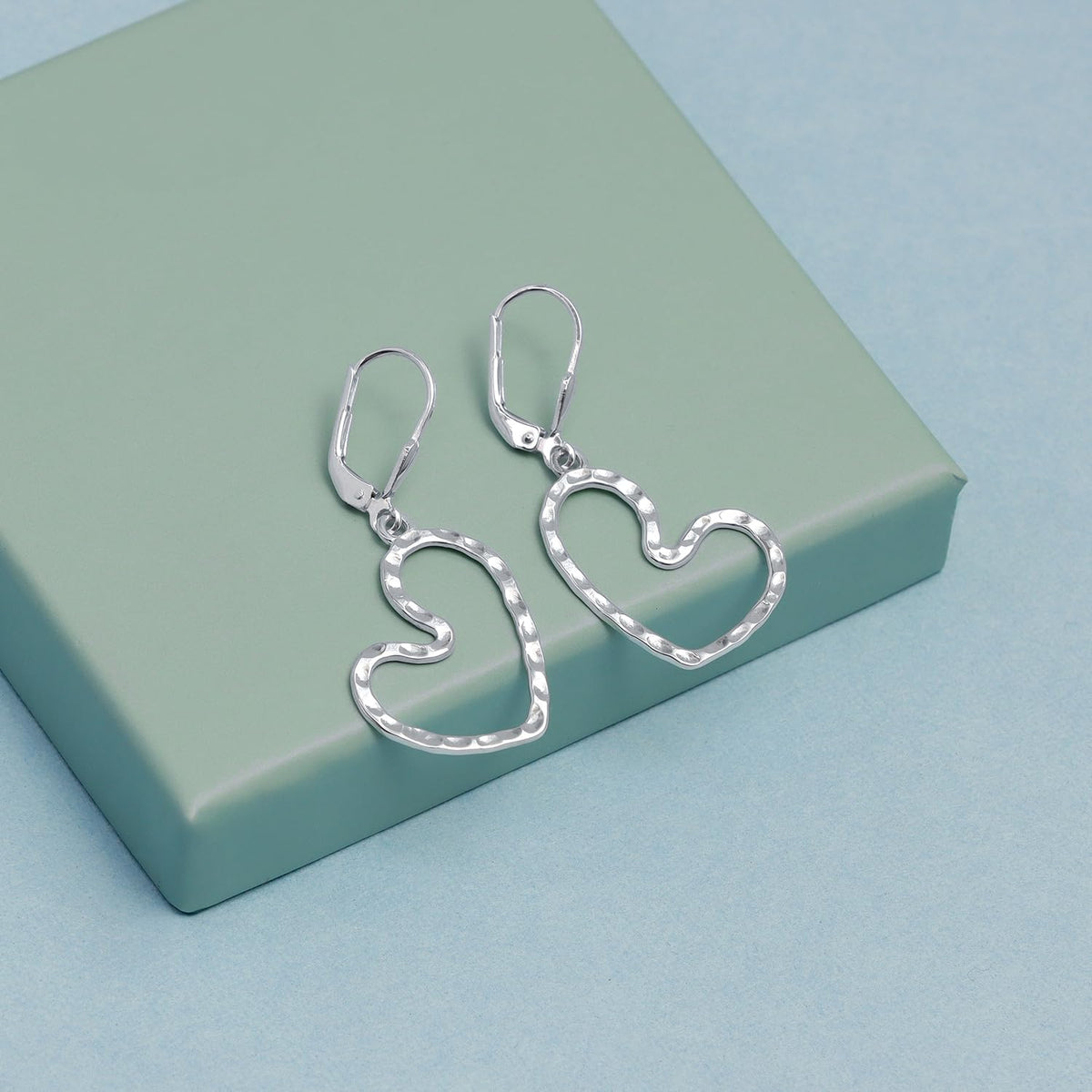 LeCalla 925 Sterling Silver Hammered Earrings for Women | Handmade Hammered Drop & Dangle Earrings Jewelry | Women's Sil