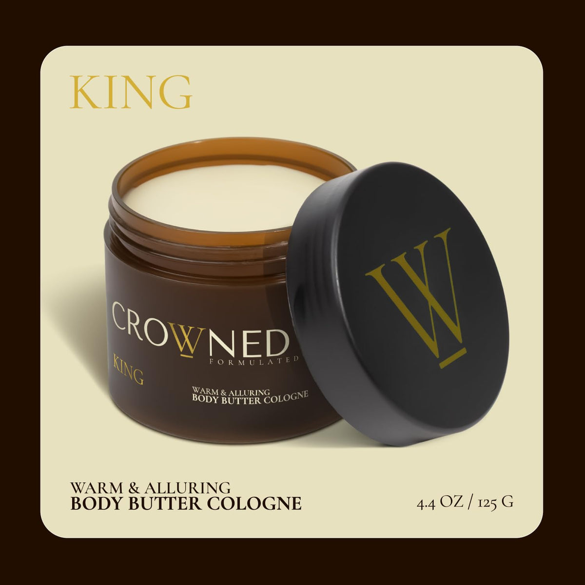 Crowned Skin Body Butter Cologne King Warm and Sensual 4 4 - Crowned Skin Official Imagery - 3