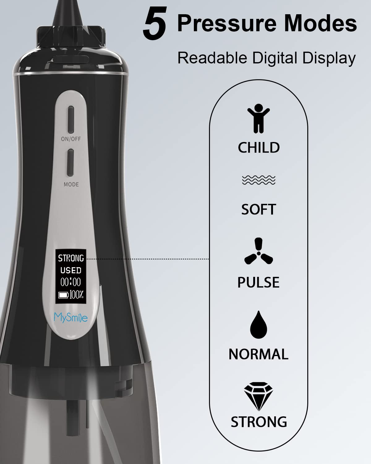 MySmile 350ML Cordless Water Dental Flosser for Teeth - MySmile Official Imagery - 6