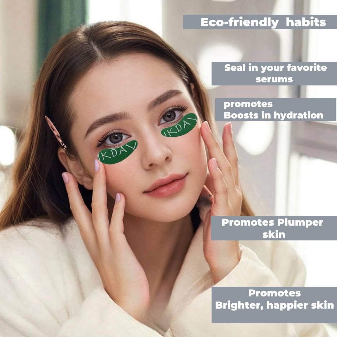 IKDAY Reusable Under Eye Patches | Forever Eye Mask Reusable Eye Gel Pads | Silicone Eye Patches for Wrinkles &Puffy Eye