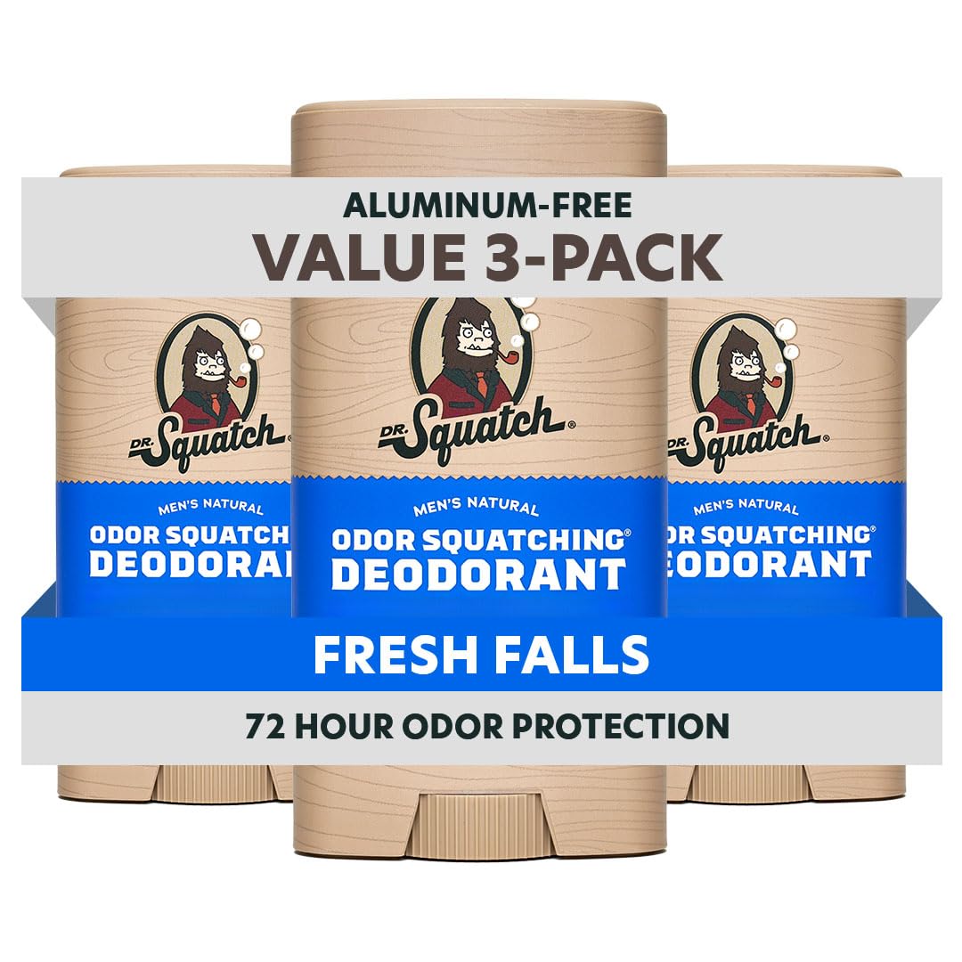 Dr. Squatch Natural Men’s Deodorant, Aluminum Free Deodorant Men (3-Pack) – product photo (Deodorant)