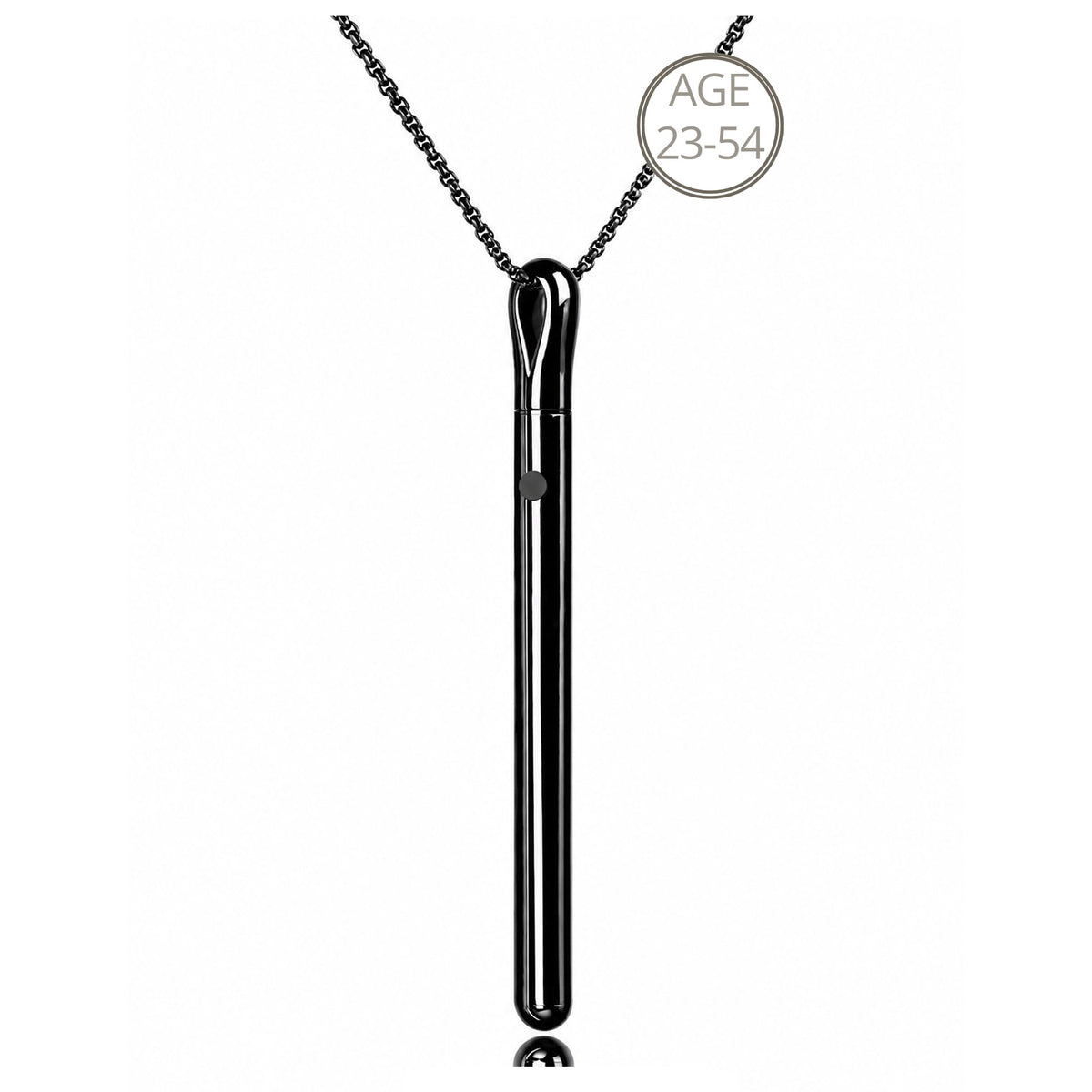 Coubomb Pendant Necklace for Men Black Chain Rechargeable Jewelry – product photo (Necklaces)