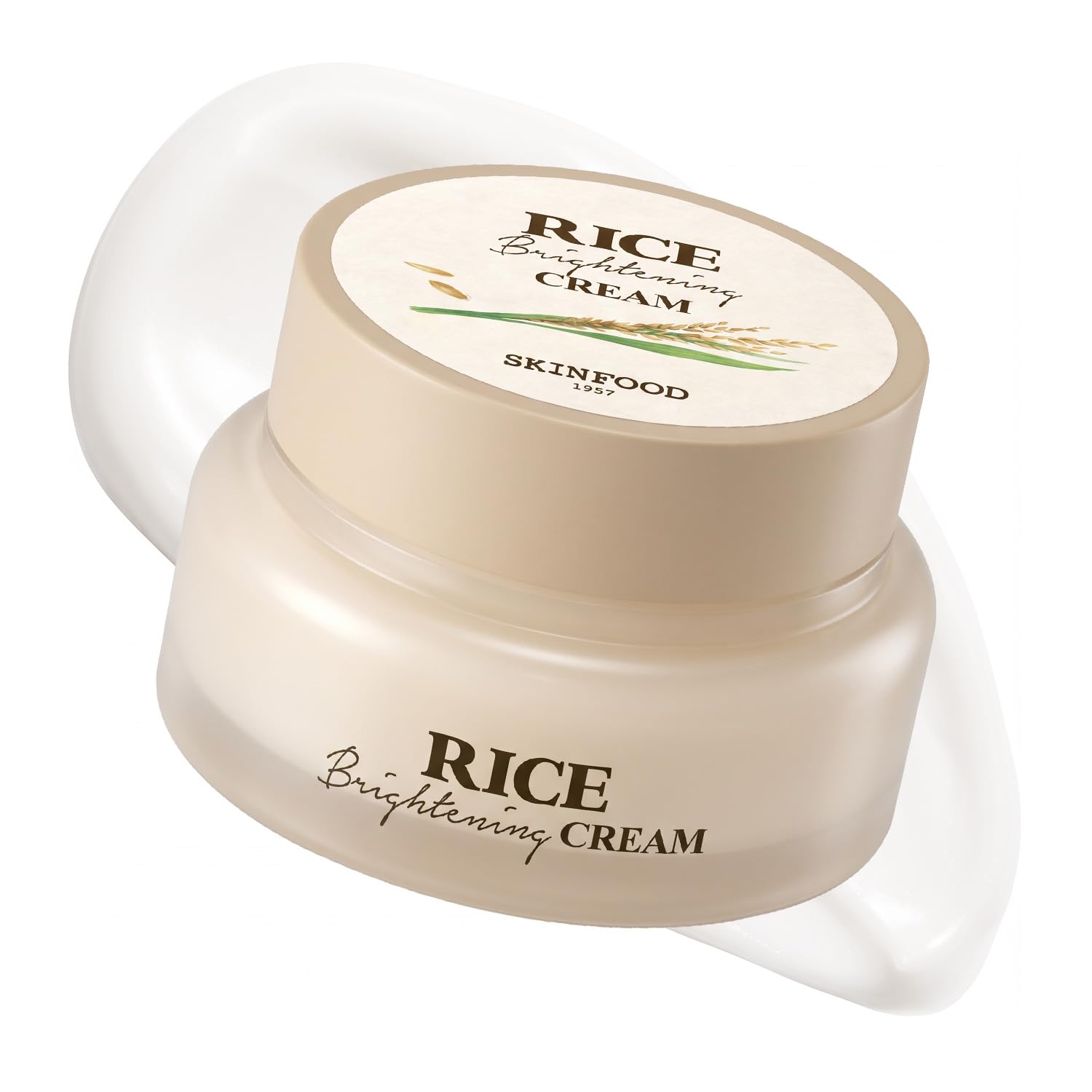 SKINFOOD Rice Brightening Cream, Korean Face Moisturizer with 48 - Product Imagery