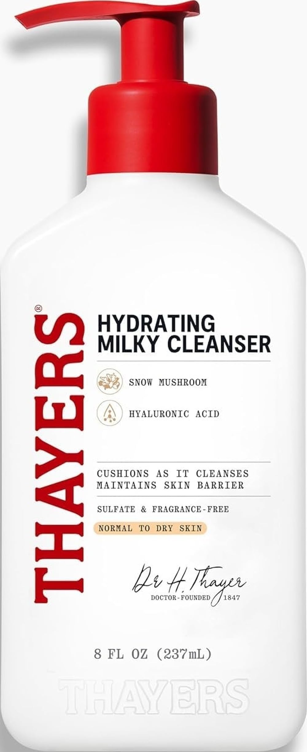 Thayers Milky Hydrating Face Cleanser with Snow Mushroom and - Product Imagery