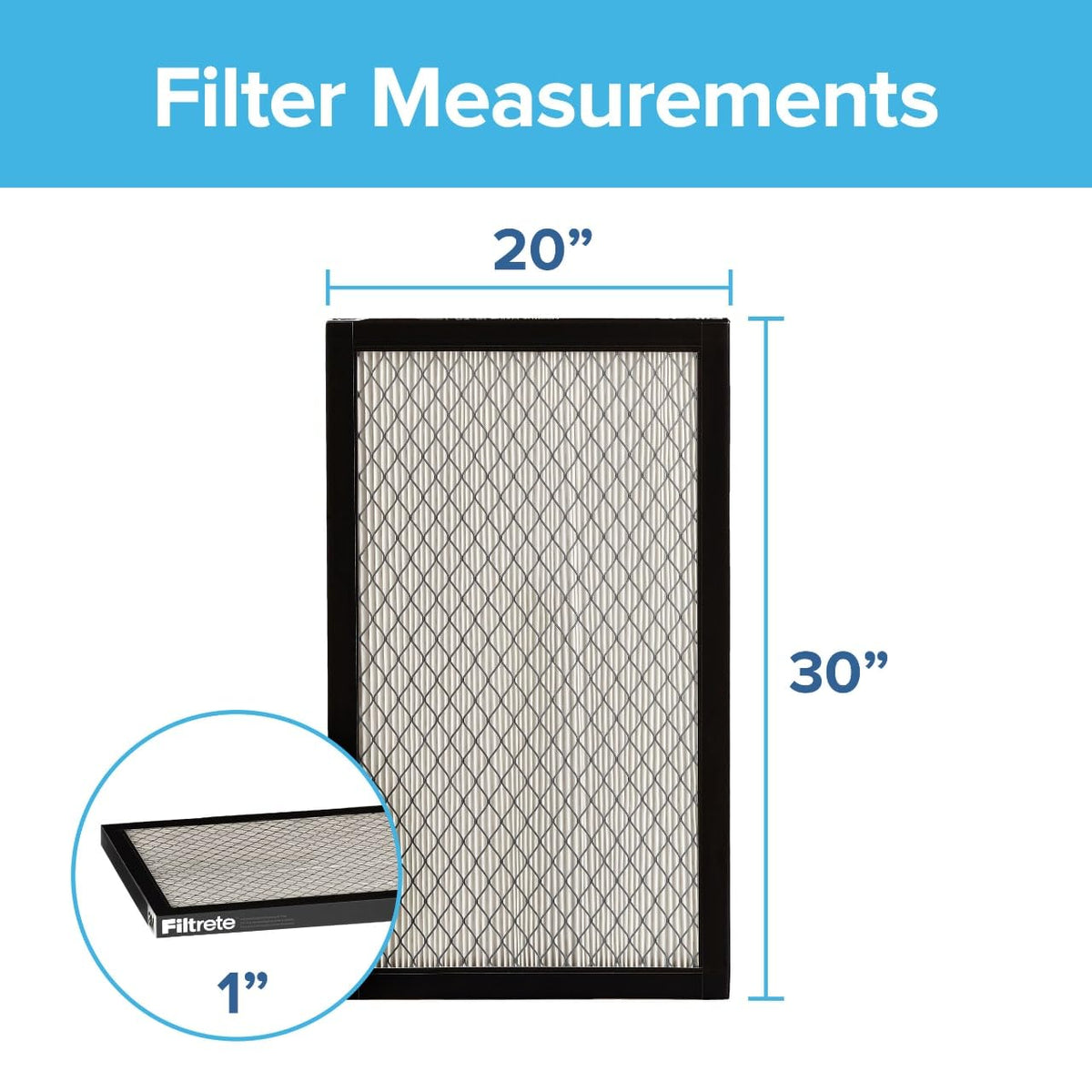 Filtrete 20x30x1 Air Filter, MERV 14, MPR 2800, 2 HVAC Filters – product photo (Furnace Filters)