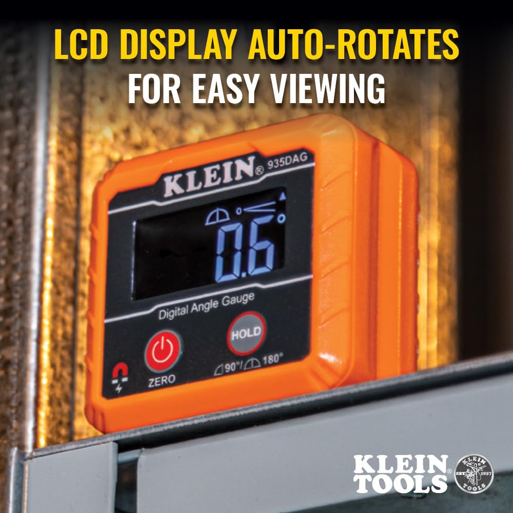Klein Tools 935DAG Digital Electronic Level and Angle Gauge - Premium Selection Official Imagery - 8