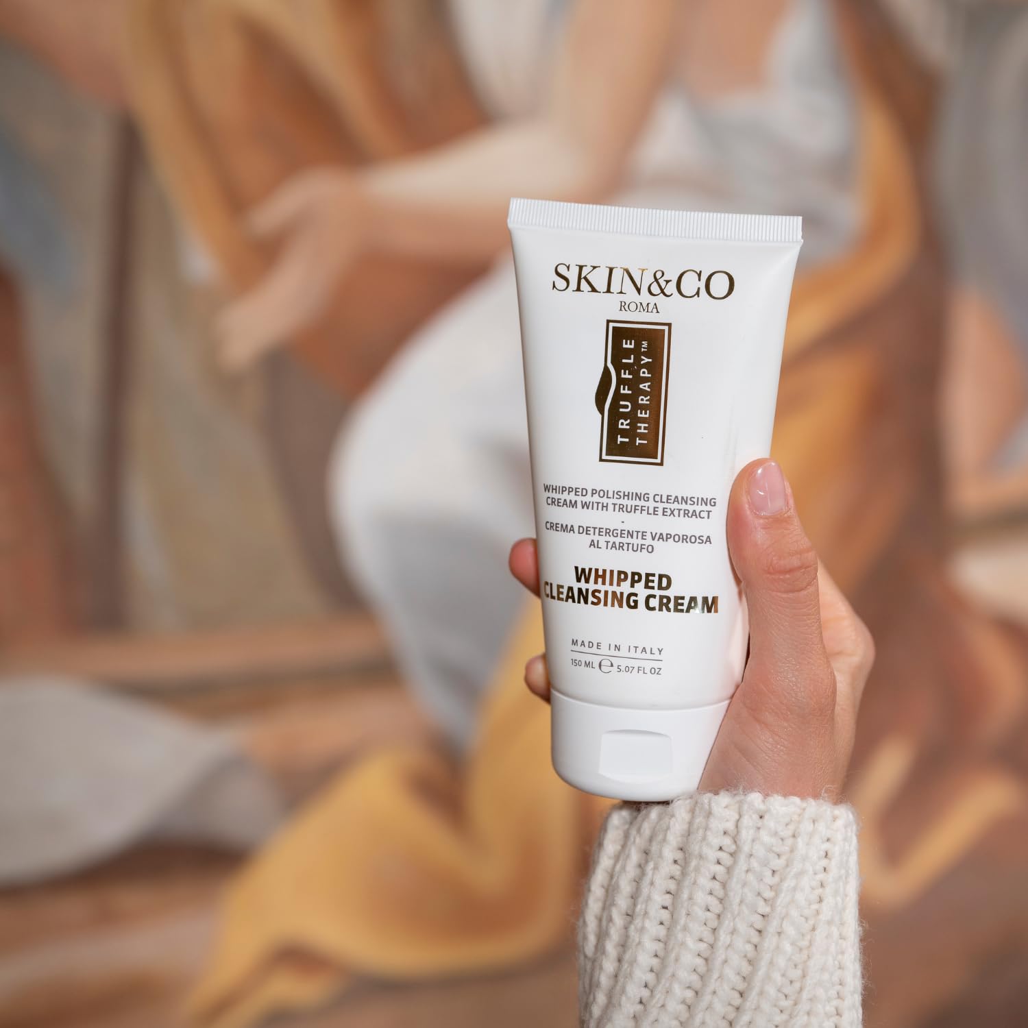 SKIN&CO Roma Truffle Therapy Whipped Cleansing Cream, Almond, 5.07 Fl Oz
