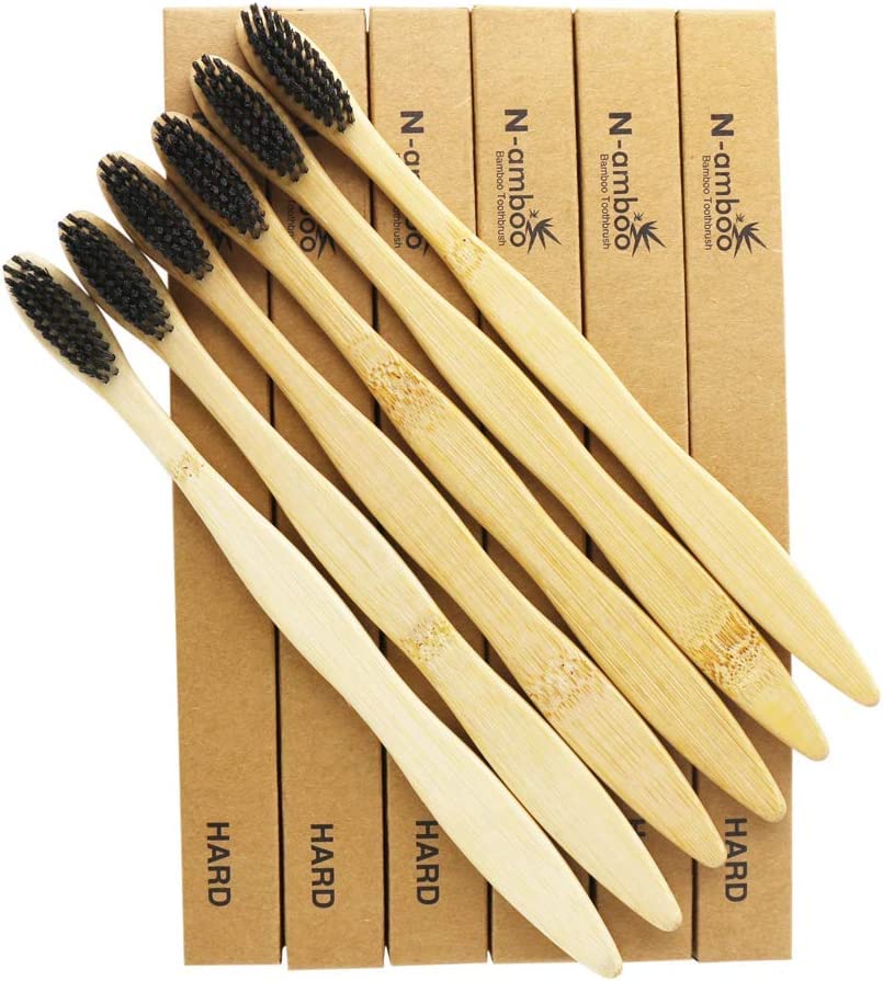 Hard Toothbrush Bamboo Toothbrush for Adult Manual Toothbrsuh - Product Imagery