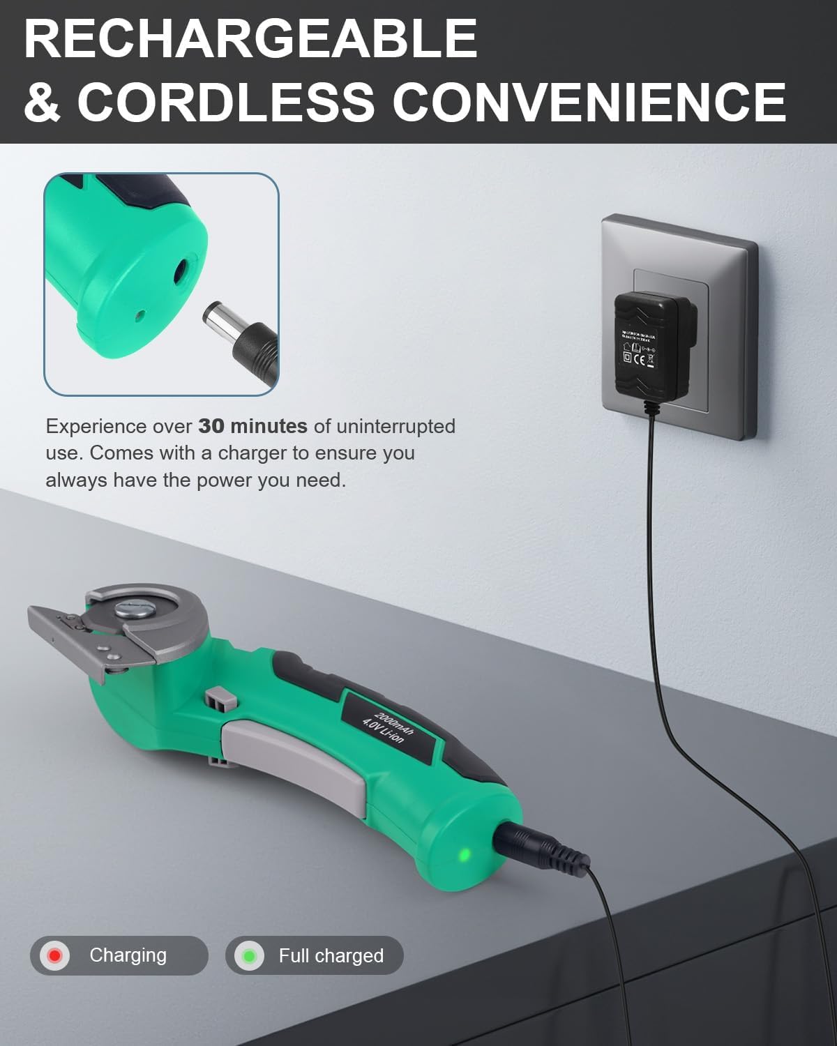 AMZBUY Christmas Stocking Stuffers for Men Adults Gifts Cordless Electric Scissors – full view