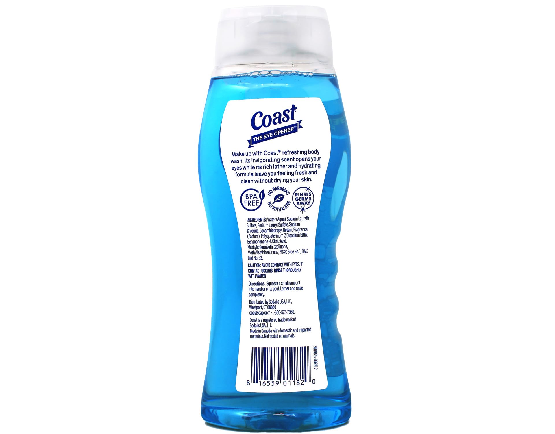 Coast 2 in 1 Hair & Body Wash Classic Scent 18 Oz. - (Pack of 6)