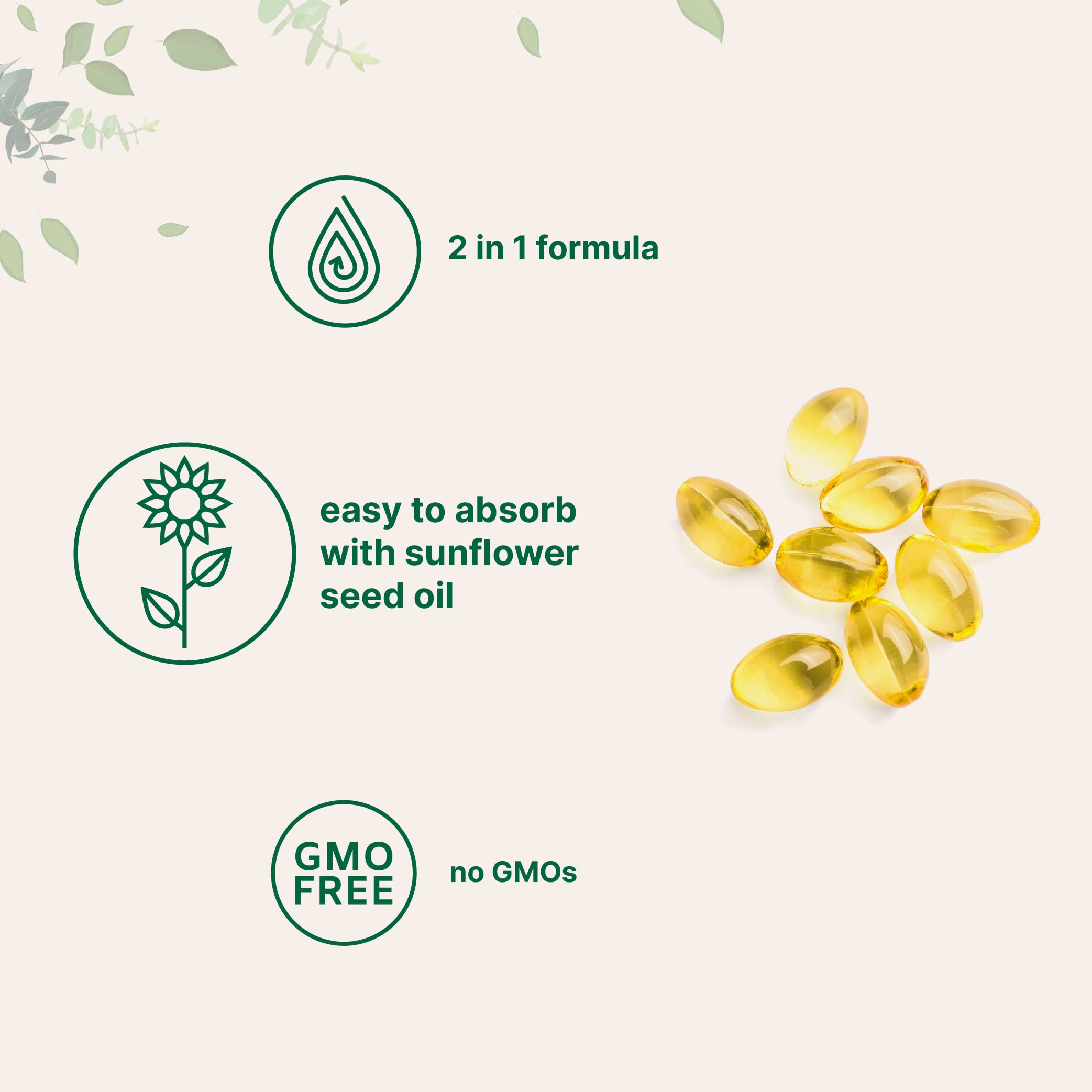 Micro Ingredients Vitamin D3 + K2 MK-7 5,000 IU Per Serving, 300 Softgels