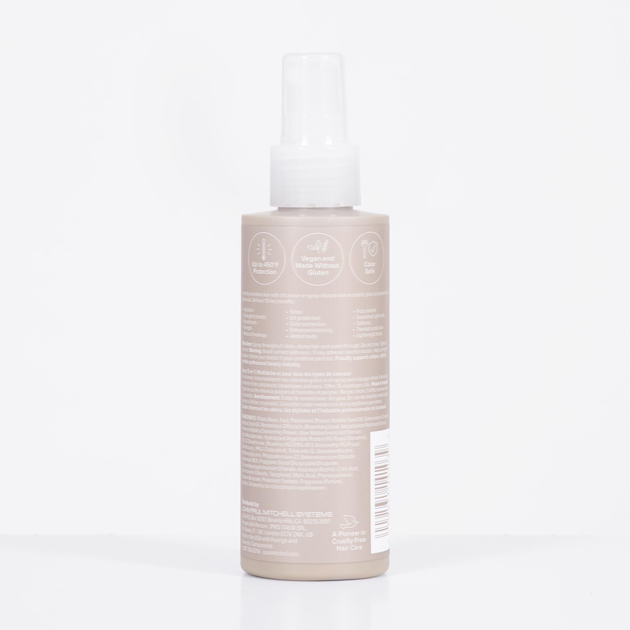 Paul Mitchell 15-In-1 Spray, Multitasking Spray For All Hair Types, 5.1 fl. oz