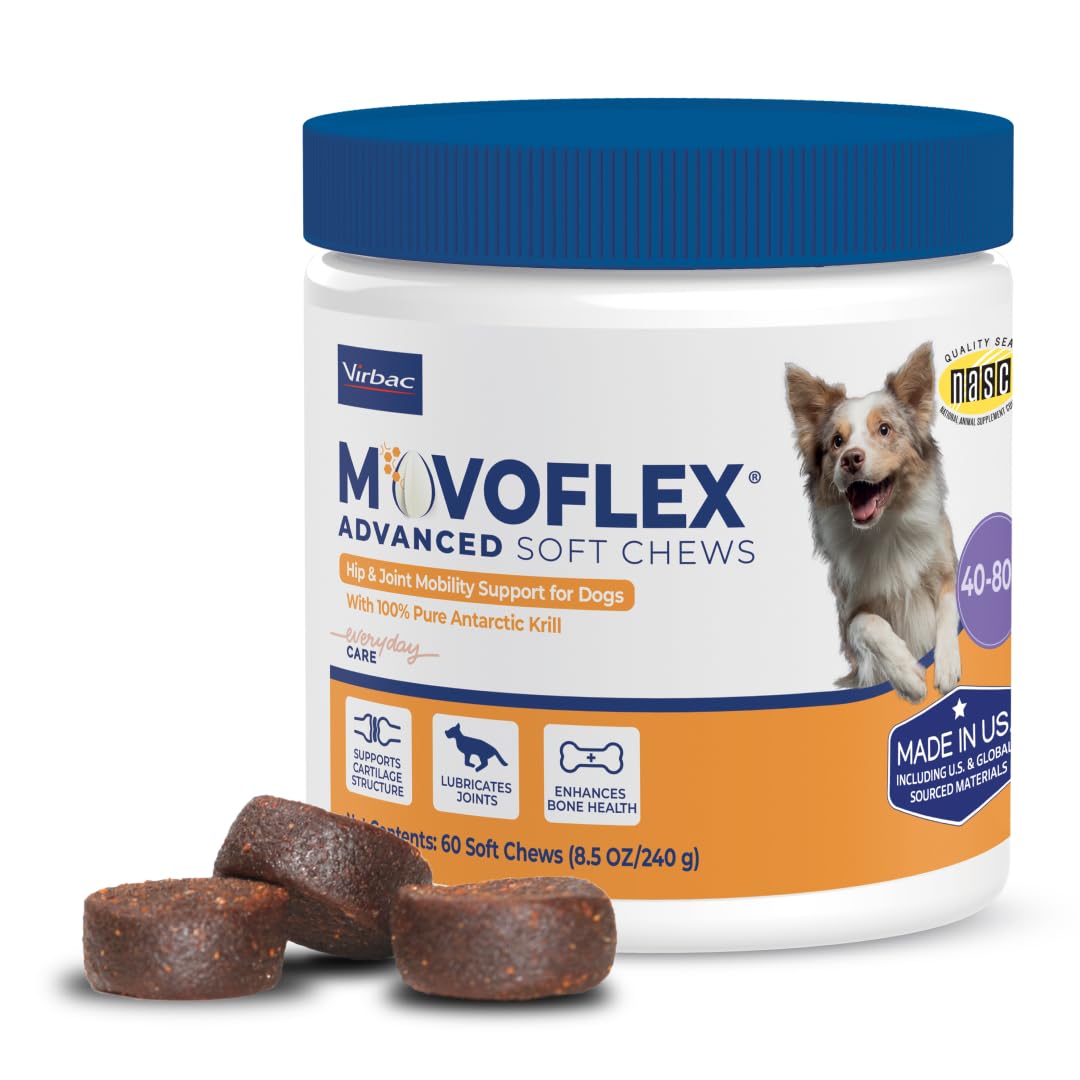 MOVOFLEX Advanced Soft Chews Hip and Joint Support Supplement - Product Imagery