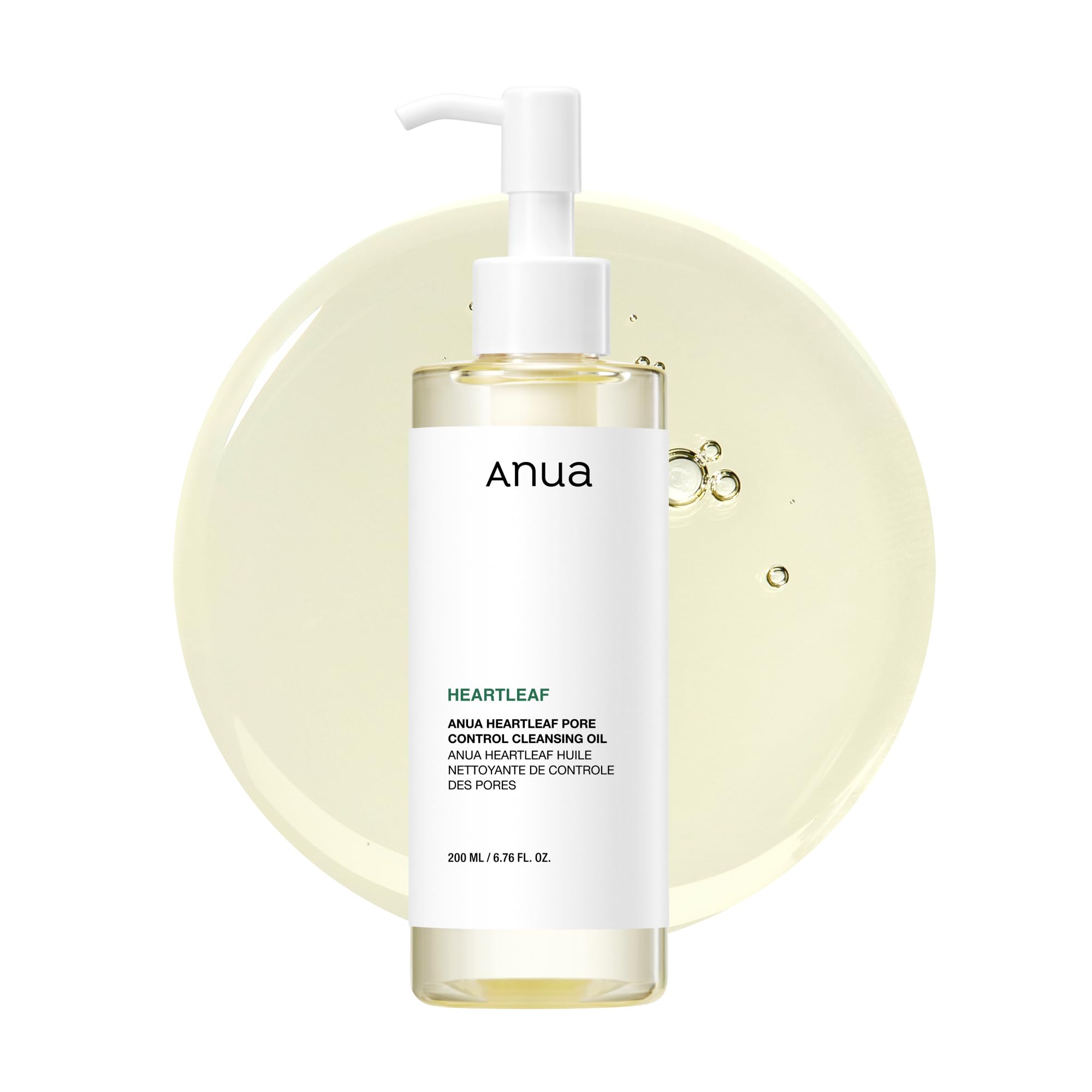 Anua Heartleaf Pore Control Cleansing Oil, Korean Skincare, 6.76 - Product Imagery