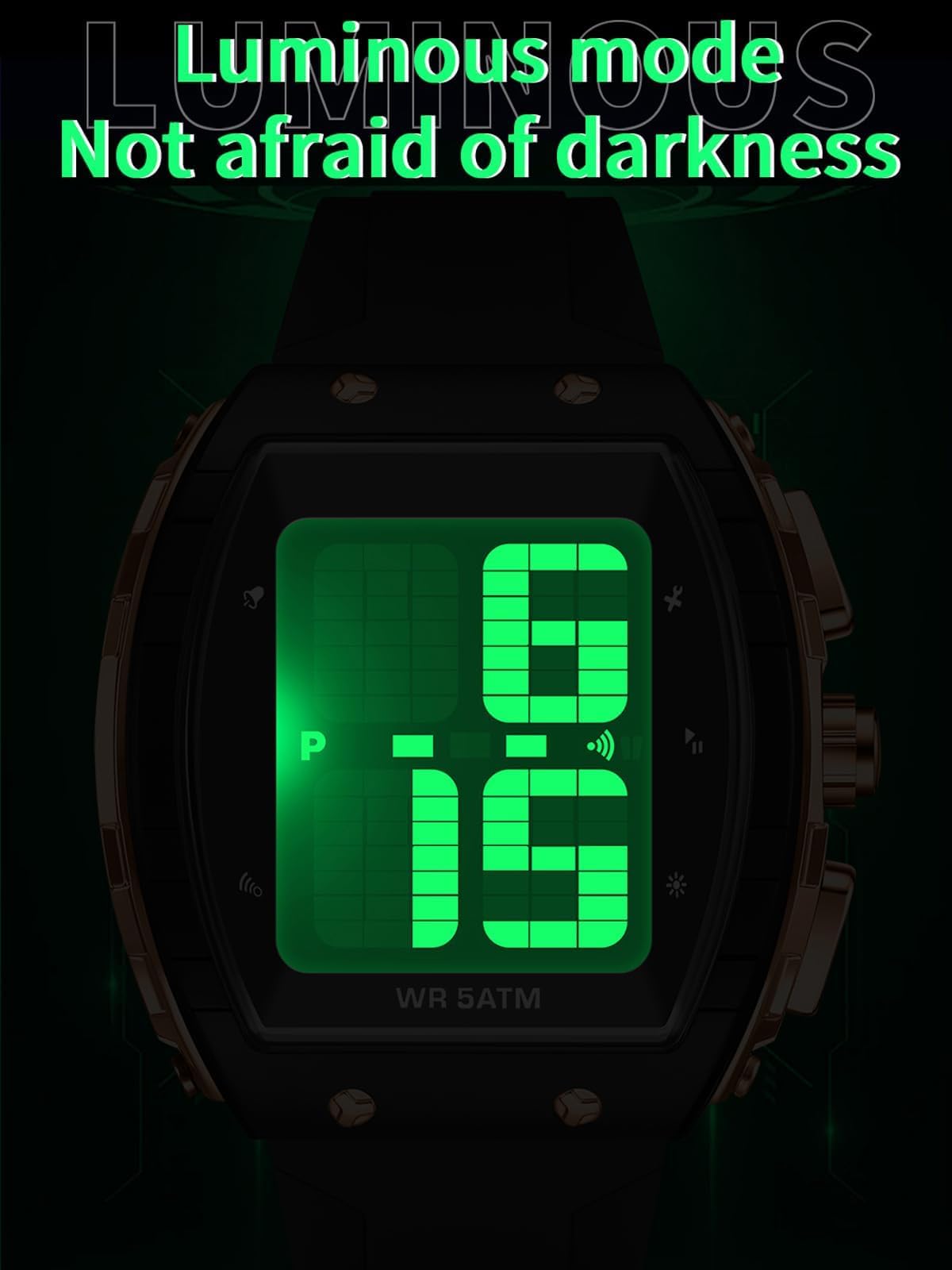 findtime Watch for Elderly Men Talking Seniors Digital Watches Easy to Read Big Face Wrist Watch Waterproof Sport Outdoo