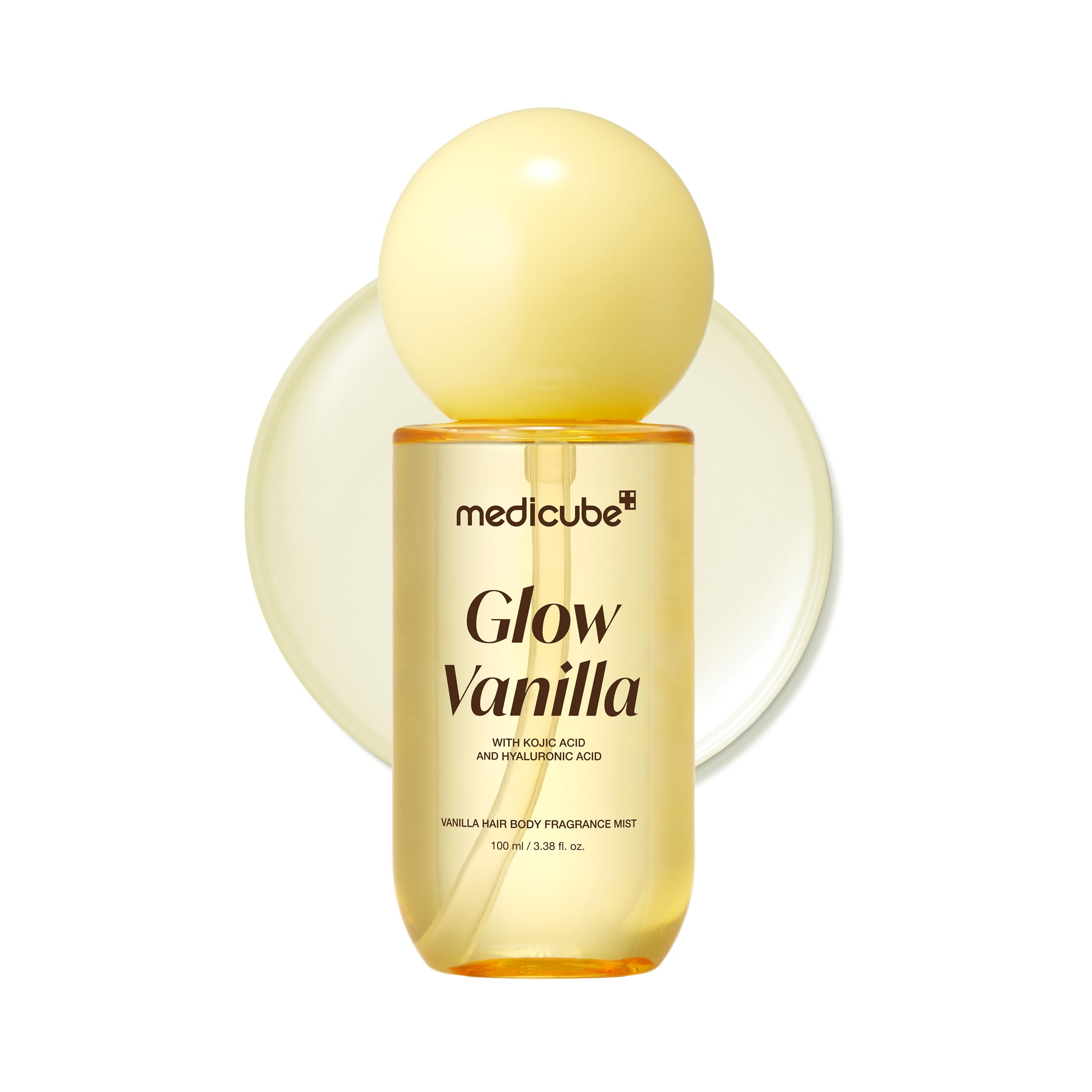 medicube Glow Vanilla Hair & Body Fragrance Mist, 3.38 fl. oz. - Product Imagery