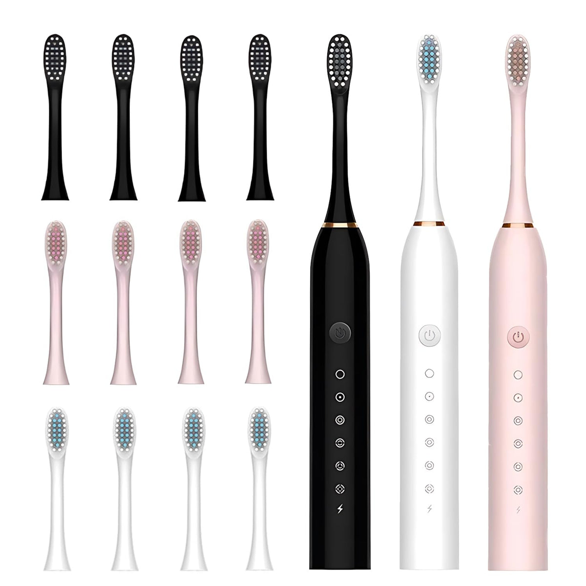 3 Pack Electric Toothbrushor 6 Mode Electric Toothbrushes - YLUIQDZL Official Imagery - 1