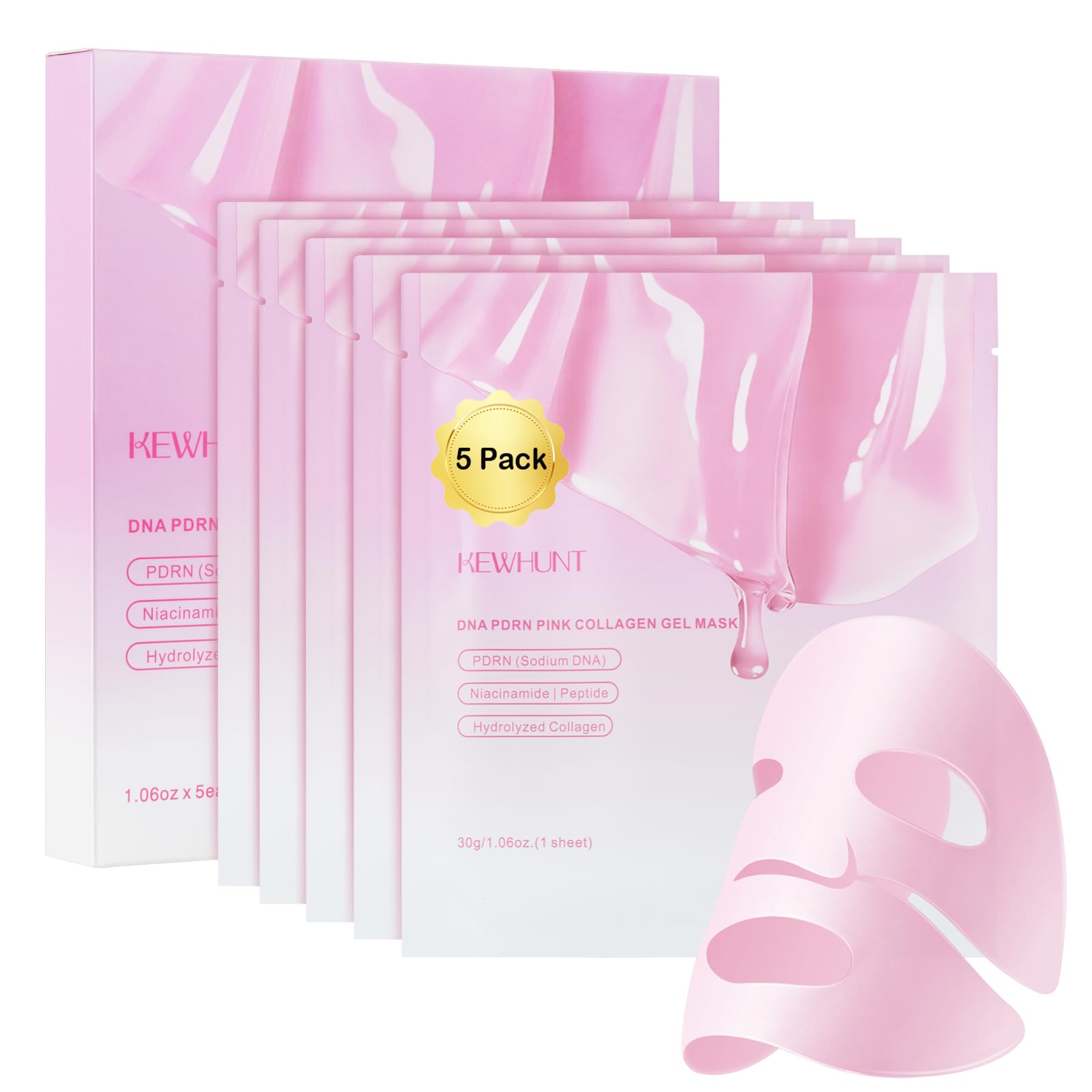 Salmon DNA PDRN Collagen Jelly Gel Mask, Overnight Face Mask, - Product Imagery