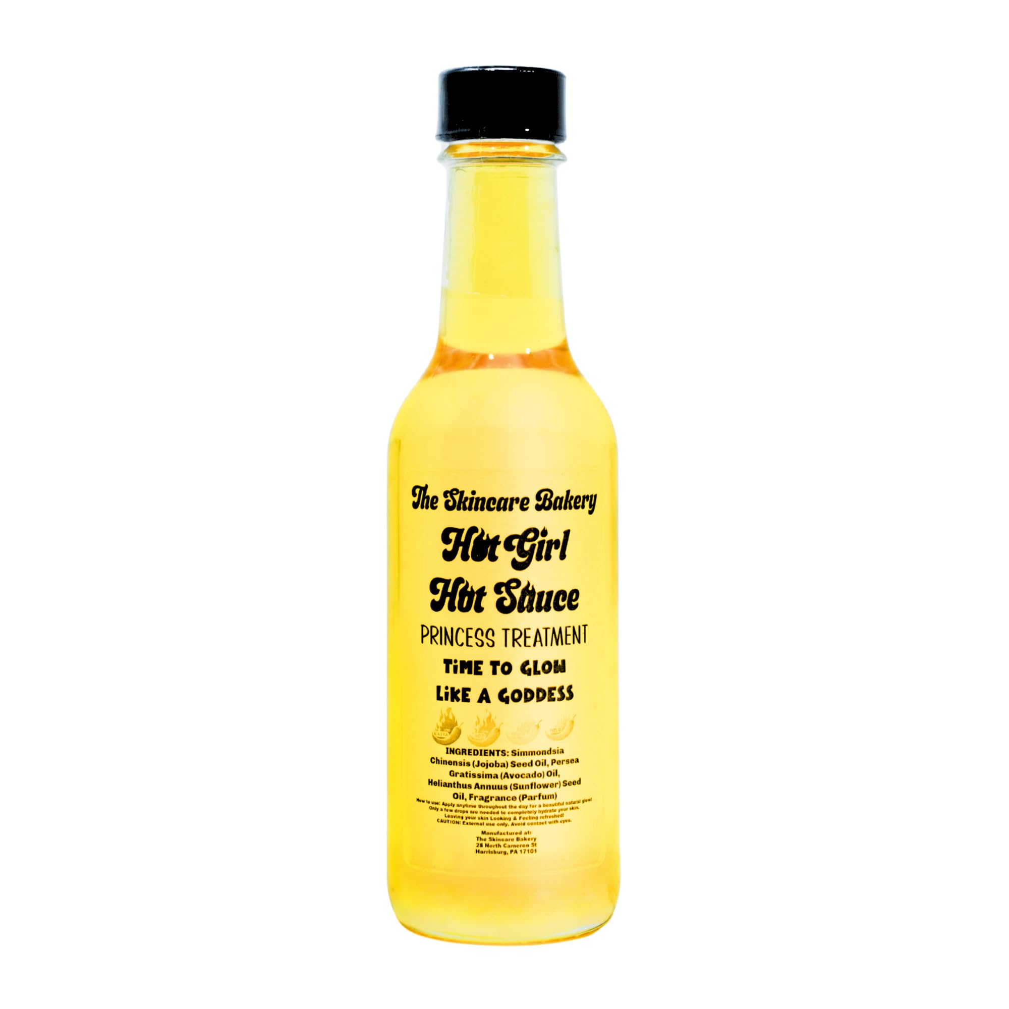 The Skincare Bakery Viral Hot Girl Hot Sauce Body Oil - Princess - Product Imagery