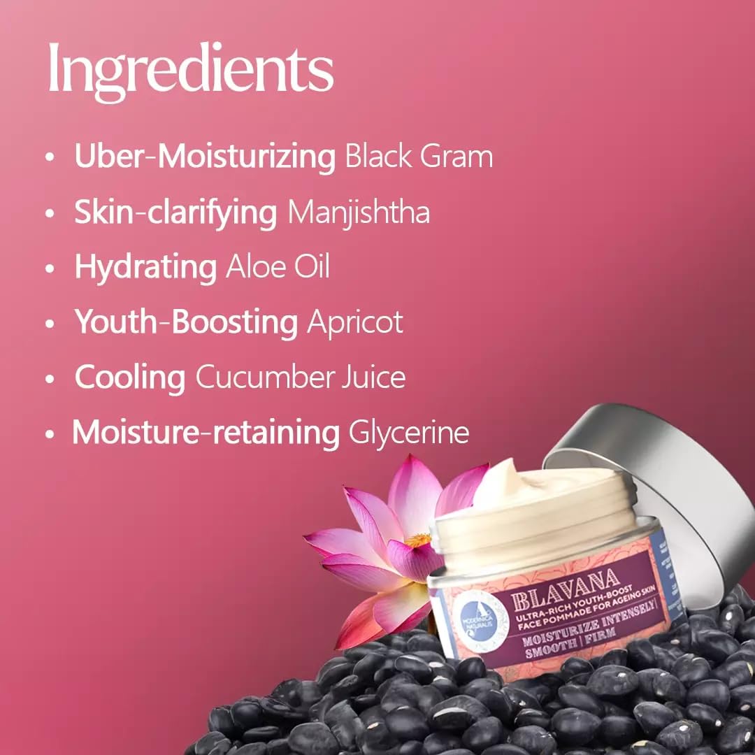 The Ayurveda Experience Blavana Face Moisturizer|Ultra-Rich Cream for Dry, Aging Skin|50g – close-up detail