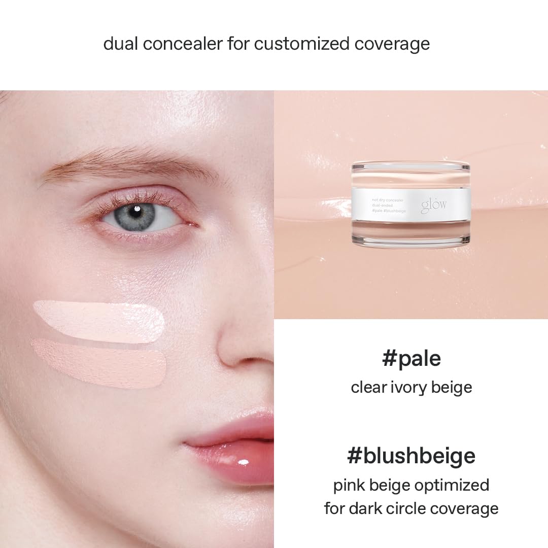 glow not dry concealer #pale #blushbeige,korean makeup 0.4 oz – alternate angle