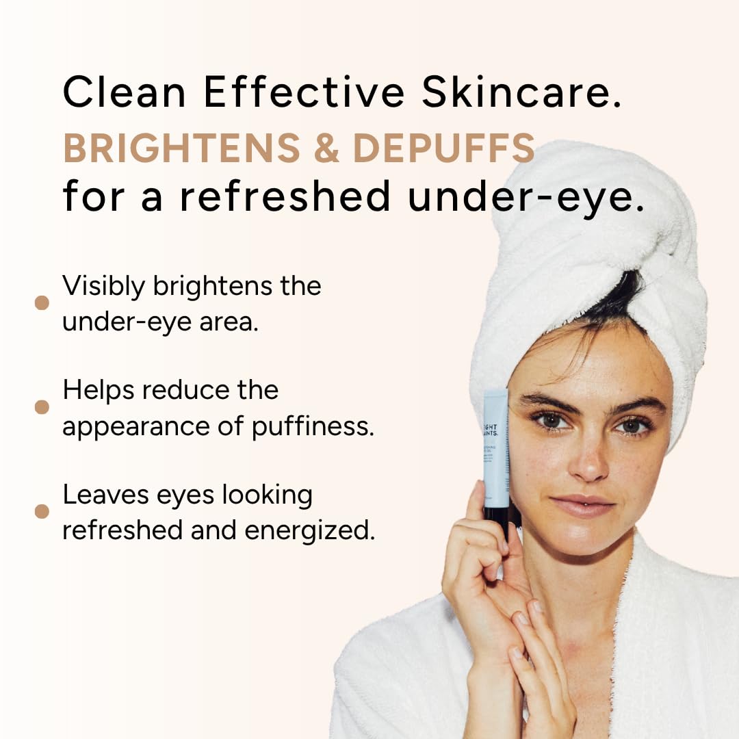 Eight Saints Light Show Brightening Eye Gel, Anti Aging Cooling Eye Gel to Reduce Puffiness, Wrinkles and Calms Under Ey
