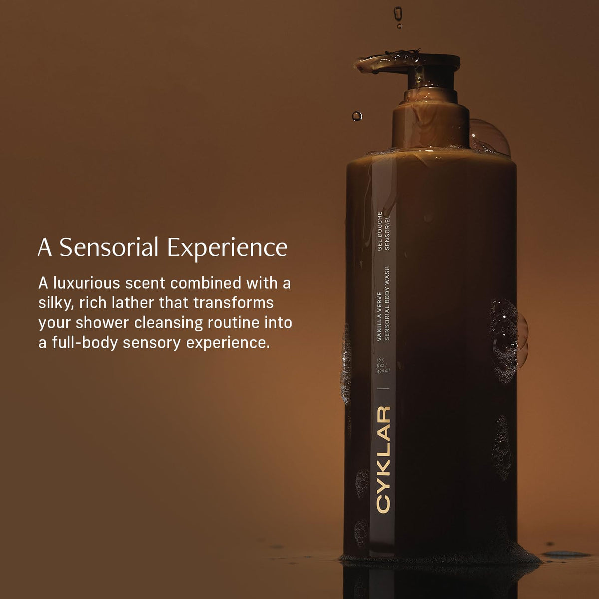 CYKLAR Sensorial Multi Oil Body Wash Cleanser Vanilla Verve - CYKLAR Official Imagery - 8