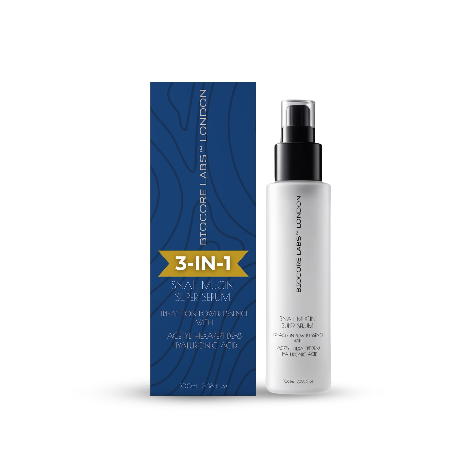 Advanced 3 IN 1 SNAIL MUCIN SUPER SERUM infused with FACELIFT - Product Imagery